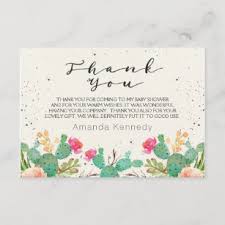 Let us know if you'd like us to include a handwritten note! 296 Cactus Thank You Cards Zazzle