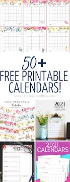 Do your kids struggle to stay organized? 50 Free Printable Calendars For 2021 The Turquoise Home
