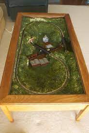Catch more shots of the stunning coffee table after the jump. 30 Coffee Table Ideas Model Train Table Train Table Coffee Table