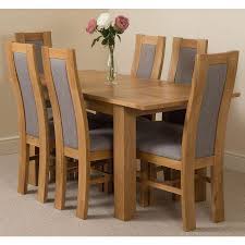 An extendable dining table is a great choice if you're both entertaining large parties and eating at the table with a smaller crowd. Hampton Dining Set With 6 Stanford Chairs Oak Furniture King