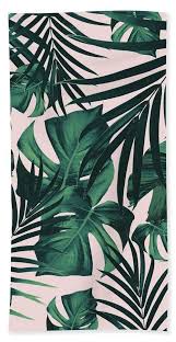 Watercolor seamless pattern with jungle banana leaves. Tropical Jungle Leaves Pattern 500x967 Wallpaper Teahub Io