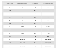 us shoe size to eu nike shoe sizing chart for men