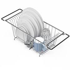 Over The Kitchen Sink Dish Drainer Drying Rack Chrome Si Https Www Amazon Com Dp B078yzv9bx Ref Cm Sw R Sink Dish Drainer Sink Dish Rack Sink Drying Rack