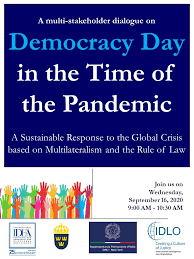 Find & download free graphic resources for international democracy day. Democracy Day In The Time Of The Pandemic A Sustainable Response To The Global Crisis Based On Multilateralism And The Rule Of Law International Idea