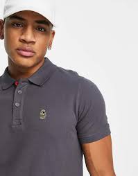 Luke polo in gray