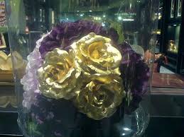 Maybe you would like to learn more about one of these? Gold Rose Dark Purple Flower Light Purple Flower Bouquet In 2020 Dark Purple Flowers Purple Flower Bouquet Light Purple Flowers