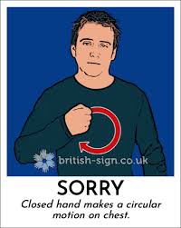 Will you turn up the radio please? Sorry In British Sign Language Bsl