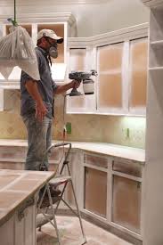 spray paint kitchen cabinets, kitchen