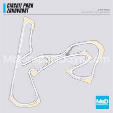 Below is also an image showing the sections in detail and the elevation of the circuit. Zandvoort Track Guide