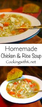 Homemade Chicken Rice Soup Chicken Rice Soup Homemade Chicken Soup Chicken Soup Recipes