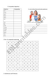 This free printable worksheet provides great practice counting numbers from 1 to 10. English Worksheets Comparative Worksheet