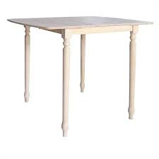 All eight chairs are rustic and solid wood. International Concepts Unfinished Square Rectangular Bar Height Dining Table Walmart Canada