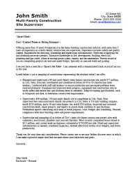 construction site supervisor resume