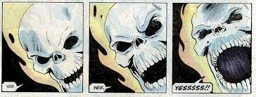 Yes Yes Yesssss Skeleton Comic Reaction Pic Ghost Rider Instagram Girls Anime