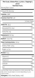 Monicals Pizza Monicals Nutritional Calculator