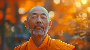 Free Monk Autumn Walk Image