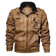 Mens Fashion Motorcycle Faux Leather Jacket Stand Collar Epaulet Jacket Outwear From Men S Clothing On Banggood Com Leather Jacket Men Mens Fashion Smart Mens Outfits