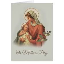 Birthday Card For Mother Mary Blessed Virgin Mary Mother Baby Jesus Card Zazzle Com Mother And Baby Blessed Virgin Mary Baby Jesus