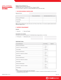 Bizchannel@cimb processing team 25th floor, menara cimb, jalan 3 bizchannel@cimb application form version 1.8 (20160419) cimb islamic bank. Fillable Online Application Bizchannel Cimb Cimb Bank Fax Email Print Pdffiller