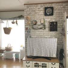 100均 ニトリ のアイテムで壁面リメイク 素敵なレンガ風diy術まとめ folk ニトリ インテリア 100均