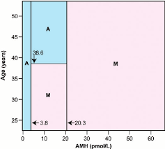 classification mosaic chart for ongoing menses m or