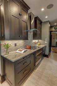 Beautiful High End Kitchen Remodel Featuring Cherry Dura Supreme Cabinets Wood Plank Style Ti Kitchen Remodel Design Clean Kitchen Design Home Decor Kitchen