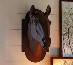 Horse Head Sculpture Equestrian Decor Horse Head Horses