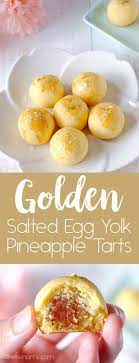 Golden Salted Egg Yolk Pineapple Tarts For Chinese New Year Pineapple Tart Salted Egg Yolk Food