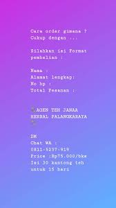 Bukan cuma teh hijau, ketahui juga manfaat teh herbal lainnya yang tak kalah luar biasa. Agen Teh Janaa Herbal Kal Teng Posts Facebook