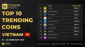 It has since declined to $130, yet remains one of the most watched cryptocurrencies by traders. Top Trending Coins In Vietnam In 2021 Alpha Finance Top Cryptocurrency Coin Market