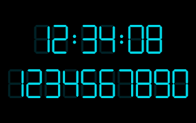 Download free fonts for mac, windows and linux. Digital Numbers Set Vector Clock Font Neon Alarm Royalty Free Cliparts Vectors And Stock Illustration Image 87972491