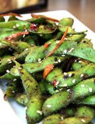 Togarashi Edamame Beans By Chef Gabe Caliendo Of The Lazy Dog Cafe Recipe Edamame Recipes Edamame Recipes