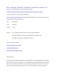 Namun begitu soalan yang ditanya tidaklah dimasukkan ke dalam penulisan. Doc Home Contoh Drama Dialog Drama Naskah Drama Skenario Drama Skrip Drama Teks Alberto Ousa Berto Academia Edu