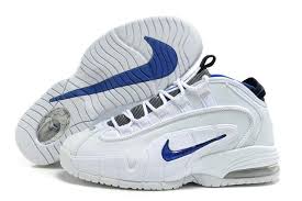 New Combination Of Nike Air Max Penny 1 Mens Shoes White Blue Blue Basketball Shoes Nike Shoes Cheap Nike Air