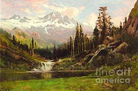 View Of Mt Shasta By William Keith In 2020 Mountain Paintings Landscape Painting