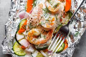 Find stories, updates and expert opinion. Creamy Shrimp And Salmon Foil Packets Recipe Eatwell101