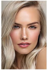 Natural Clean Makeup Platinum Blonde Hair Pale Skin Blue Eyes Model Sara Skjoldnes Nat In 2020 Pale Skin Makeup Platinum Blonde Hair Natural Makeup For Blondes