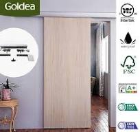 Composite OEM/ODM Modern Designs Sliding Solid Core Wooden Fashion Toilet  Shower Room Inernal Sliding Door