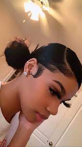 Bb Mariah In 2021 Slick Hairstyles Aesthetic Hair Baddie Hairstyles