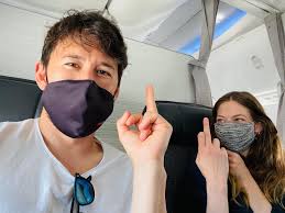 Markiplier | Stuck next to this nerd on the way home @liotipton …it's gonna be a long flight… Oh also we're done filming The Edge of Sleep! | Instagram