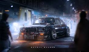 What kind of wallpaper is jdm eat sleep? Render Car Jdm Artwork Khyzyl Saleem Mazda Mazda Rx 3 Hd Wallpaper Wallpaperbetter