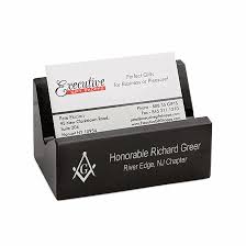 15% off with code julyzweekend. Masonic Desktop Business Card Holder Executive Gift Shoppe