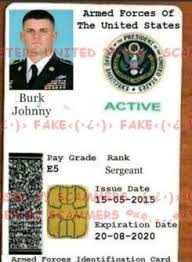 Check with your local issuing base personnel office for more specific information. Fake I D Using John Burk Scammers Certificate Templates Fake