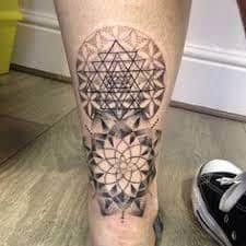 Flower Of Life Tattoo 46 Flower Of Life Tattoo Foot Tattoos Yantra Tattoo