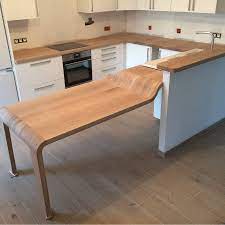 plan de travail table et bar en chene un projet de jean en 2021 bar en chene plan de travail plan de travail cuisine