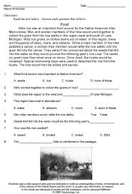 51 Reading And Questions Worksheets In 2020 Reading Worksheets Native American Studies 5th Grade Worksheets