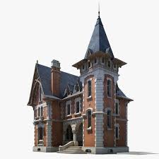 Highly Detailed 3d Model Of Old House Le Manoir Plan Maison Architecture Medievale