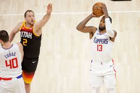 Clippers c serge ibaka (back) was ruled out for game 2. La Clippers Paul George Goes 4 For 17 In Game 1 Loss But Says He Wasn T Rattled By Taunts Deseret News