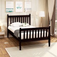 Compare prices on popular products in home furniture. Clearance Twin Bed Frame Espresso Twin Platform Bed Frame With Headboard And Footboard Modern Wood Twin Bed Frame Bedroom Furniture With Strong Wood Slat For Kids Adult Teens No Box Spring Needed