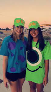 You can even find costumes from the prequel movie, monsters university, and embody one of the characters as they were in undergrad. Diy Mike Wazowski And Sully Costume Sully Halloween Costume Sully Costume Halloween Costumes Friends